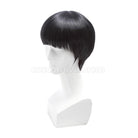 Mob Psycho 100 Mob Black Wave Head Short Cosplay Wig, back view