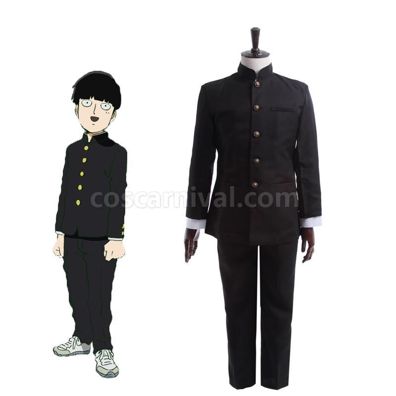 Mob Psycho 100 Mob Japanese High School Student Uniform Cosplay Costume, front view