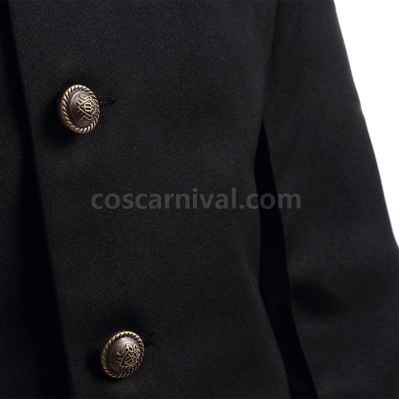 Mob Psycho 100 Mob Japanese High School Student Uniform Cosplay Costume, button detail