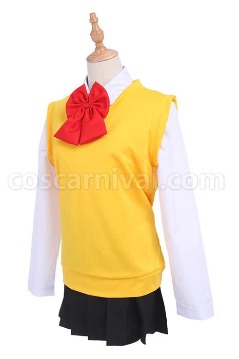 Movie Your Name Mitsuha Miyamizu Long Sleeves Cosplay Costume coscarnival