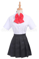 Movie Your Name Mitsuha Miyamizu School Uniforms Cosplay Costume, detail 1