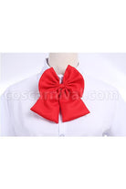 Movie Your Name Mitsuha Miyamizu School Uniforms Cosplay Costume, bow detail