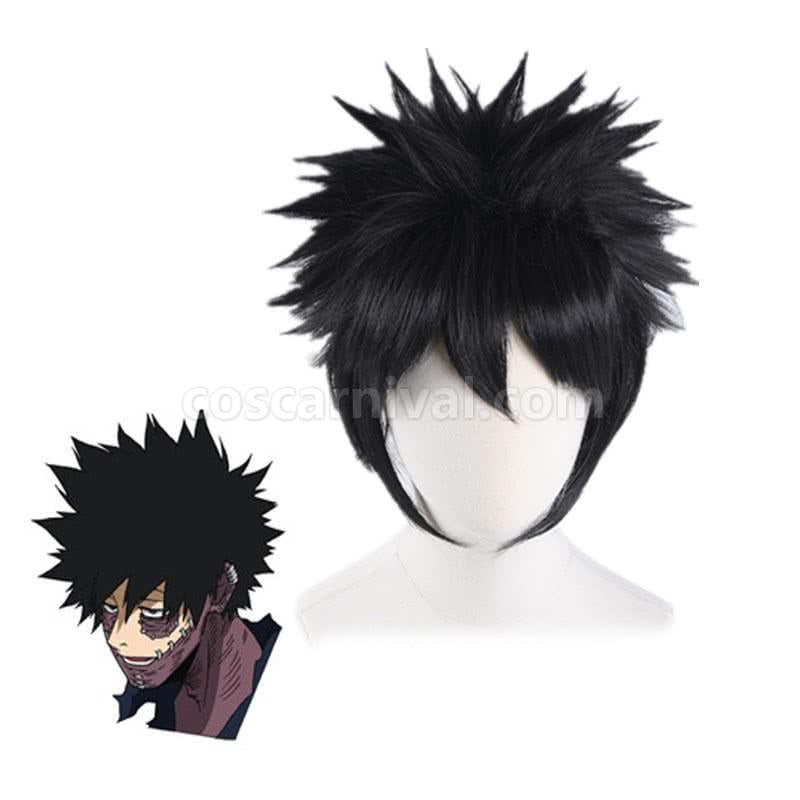 my hero academia dabi black short wigs costumes