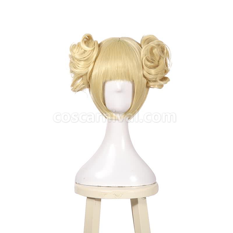 My Hero Academia Himiko Toga 짧은 금발 머리 JF271 코스프레 의상 coscarnival