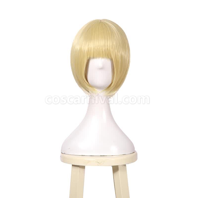 My Hero Academia Himiko Toga 짧은 금발 머리 JF271 코스프레 의상 coscarnival