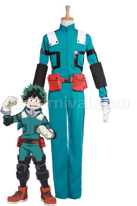 My Hero Academia Izuku Midoriya Second Generation Battle Cosplay Costume coscarnival