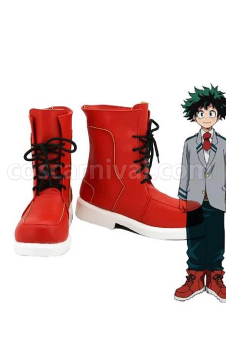 My Hero Academia Izuku Midoriya Shoes Ankle Boots Cosplay Costume coscarnival