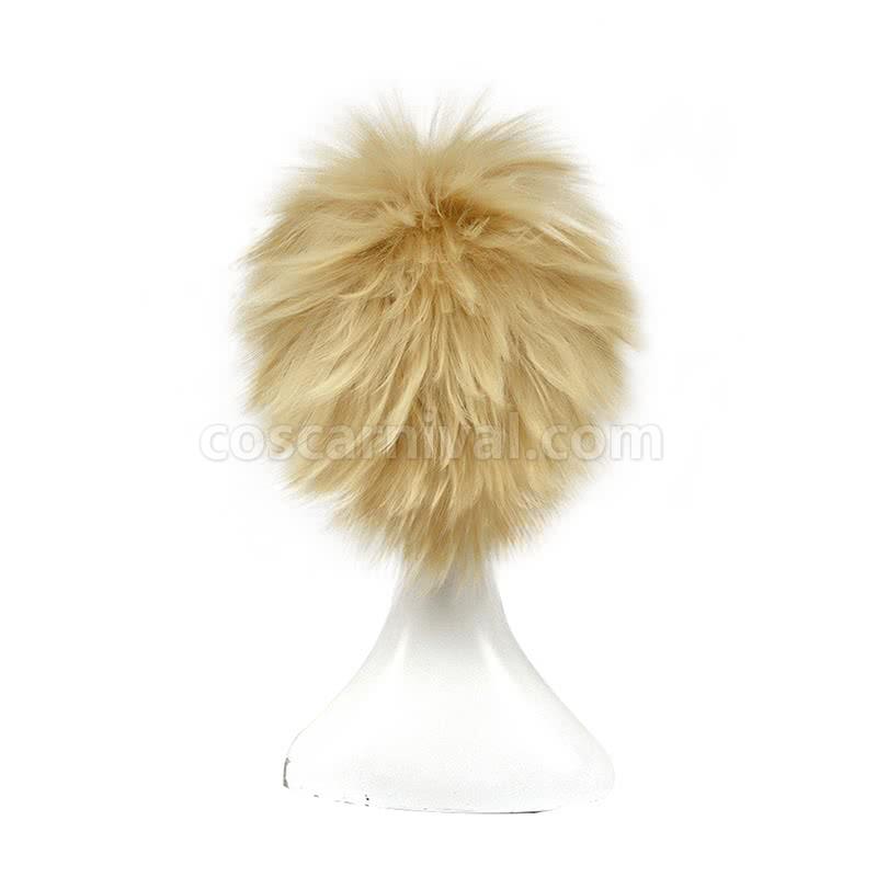 my hero academia katsuki bakugo wigs blonde short synthetic hair wigs cosplay costume