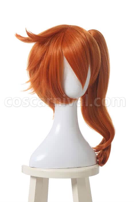 my hero academia kendo itsuka long orange wigs costumes
