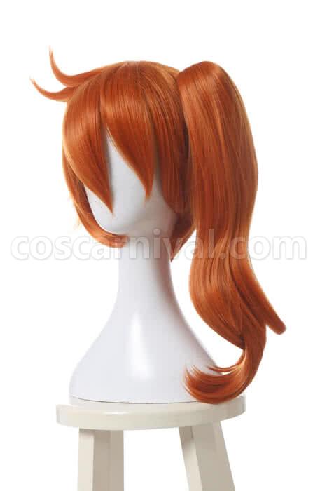 my hero academia kendo itsuka long orange wigs costumes