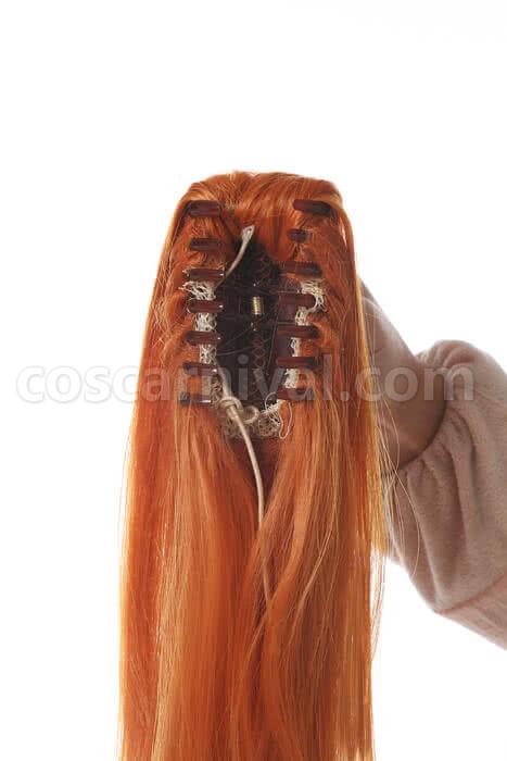 my hero academia kendo itsuka long orange wigs costumes
