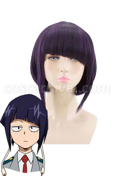 my hero academia kyoka jiro purple short wigs cosplay costume