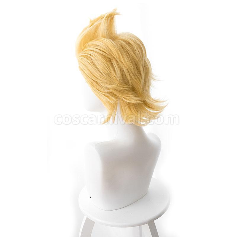 my hero academia million blonde short wigs cosplay costumes