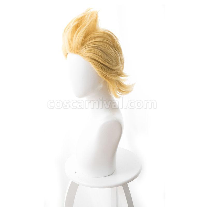 my hero academia million blonde short wigs cosplay costumes