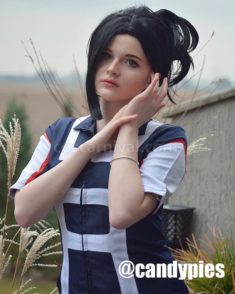 僕のヒーローアカデミア 八百万百 女性用 ブラック コスプレ衣装