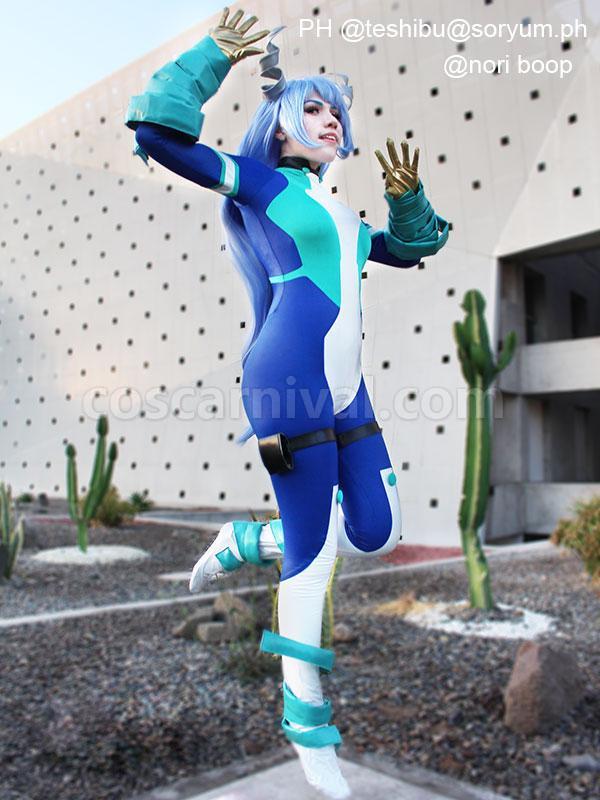 my hero academia nejire hado blue long wigs cosplay