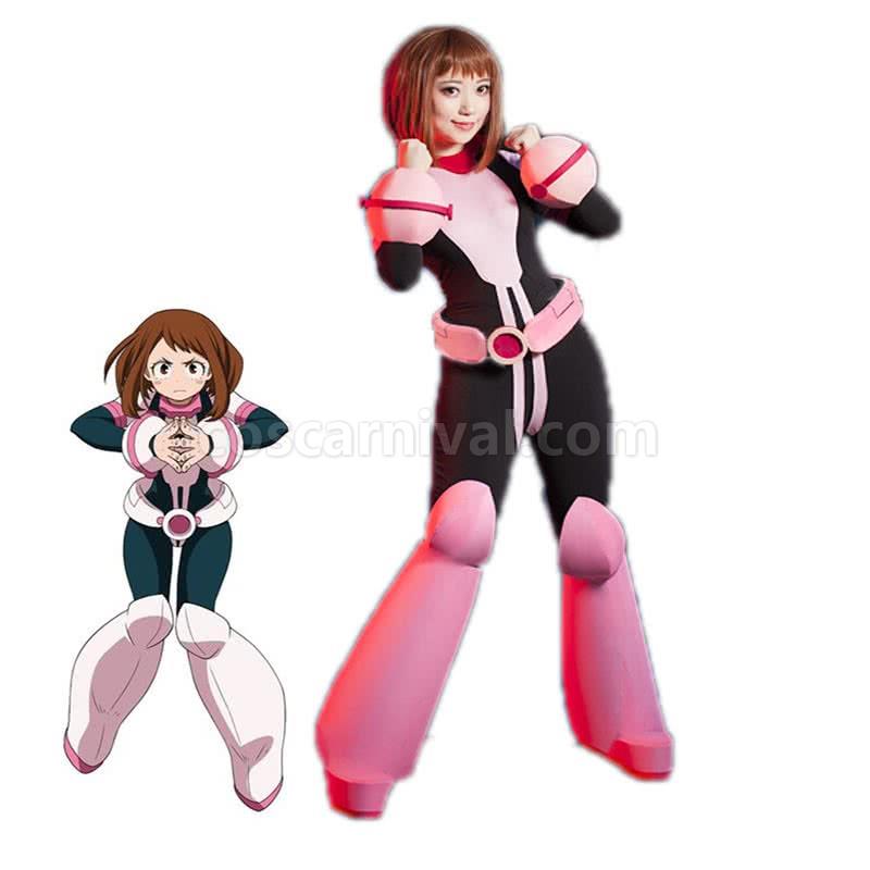 My Hero Academia Ochako Uraraka Battle Cosplay Costume coscarnival