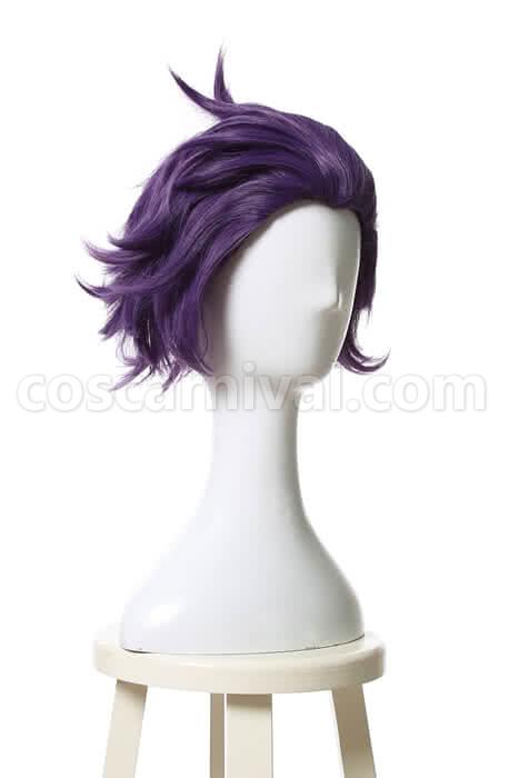 my hero academia shinsou hitoshi short purple wigs costumes