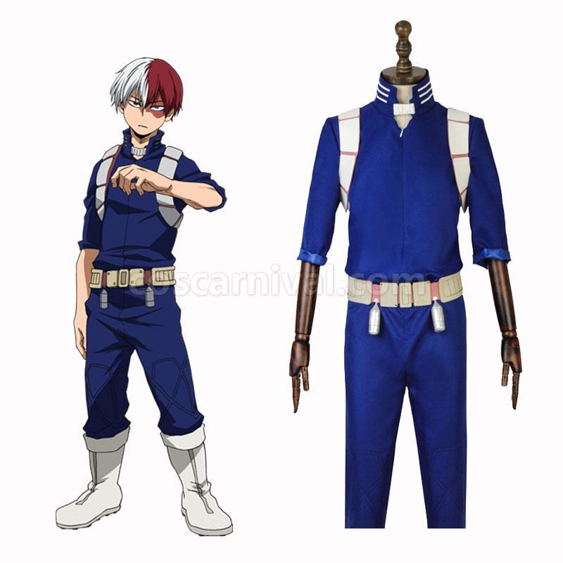 My Hero Academia Shoto Todoroki Black Cosplay Costume coscarnival