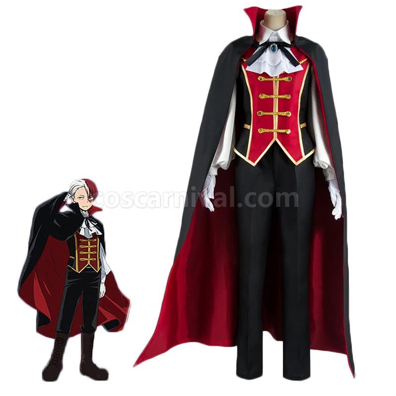 My Hero Academia Shoto Todoroki Halloween Vampire Cosplay Costume coscarnival
