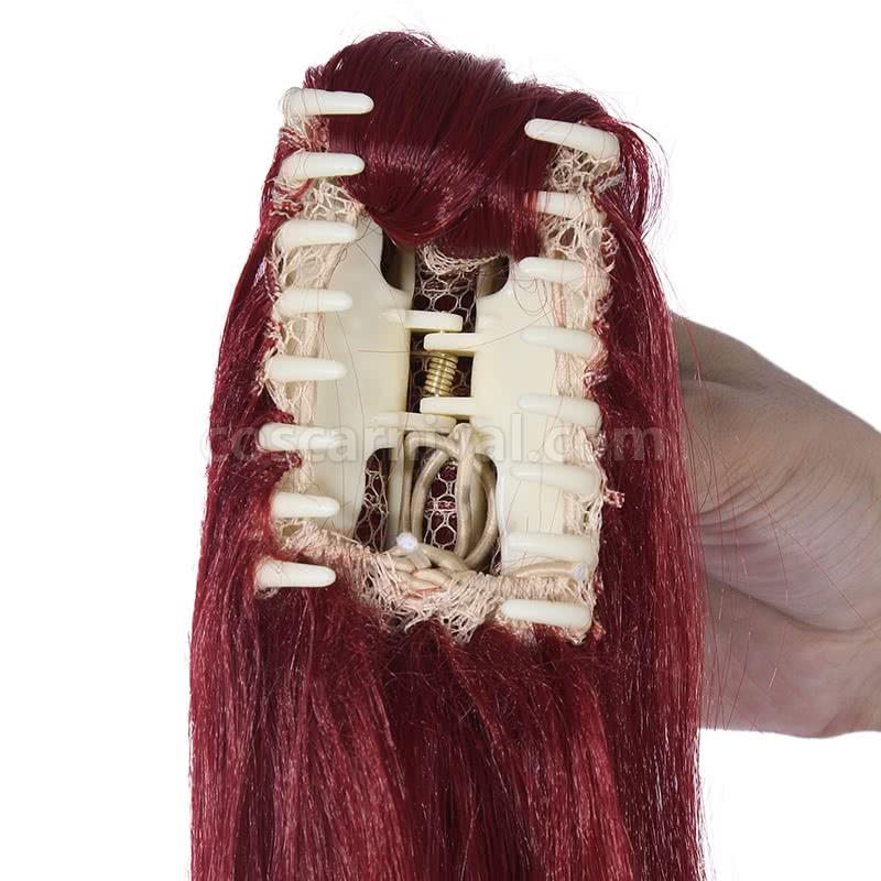 my hero academia shoto todoroki woman red and white mixed long wigs custom costume