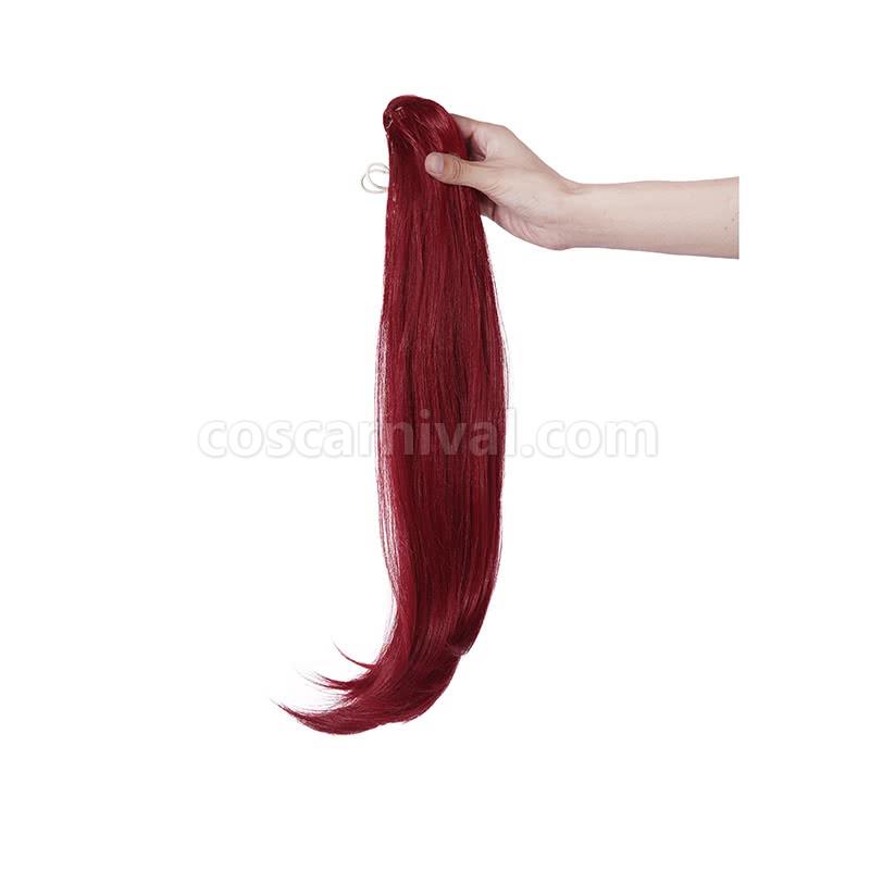 my hero academia shoto todoroki woman red and white mixed long wigs custom costume