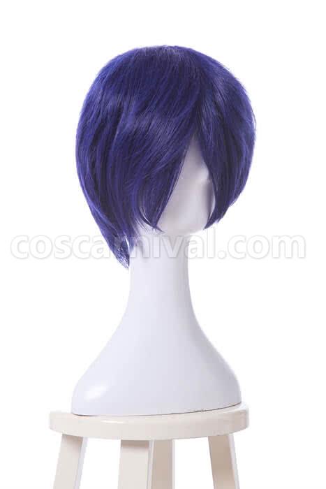 my hero academia tenya iida wigs synthetic dark blue short wigs cosplay costumes
