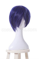 my hero academia tenya iida wigs synthetic dark blue short wigs cosplay costumes