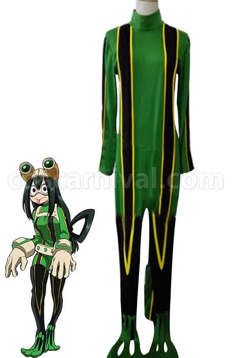My Hero Academia Tsuyu Asui Battle Cosplay Costume coscarnival