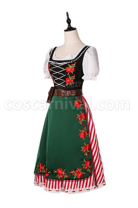僕のヒーローアカデミア Asui Tsuyu Beautiful Long Dress Cosplay Costume coscarnival