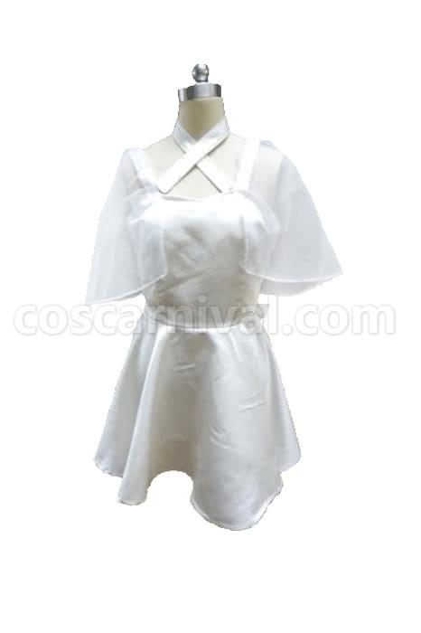 New Game!! Takimoto Hifumi White Dress Cosplay Costume coscarnival