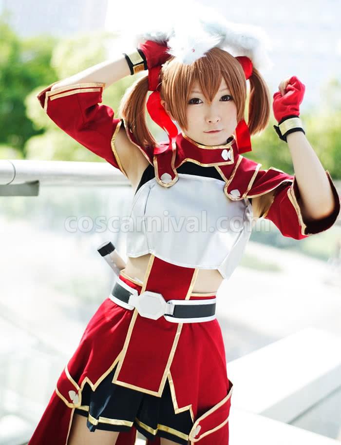 New Sword Art Online Silica Keiko Ayano Female Cosplay Costume coscarnival