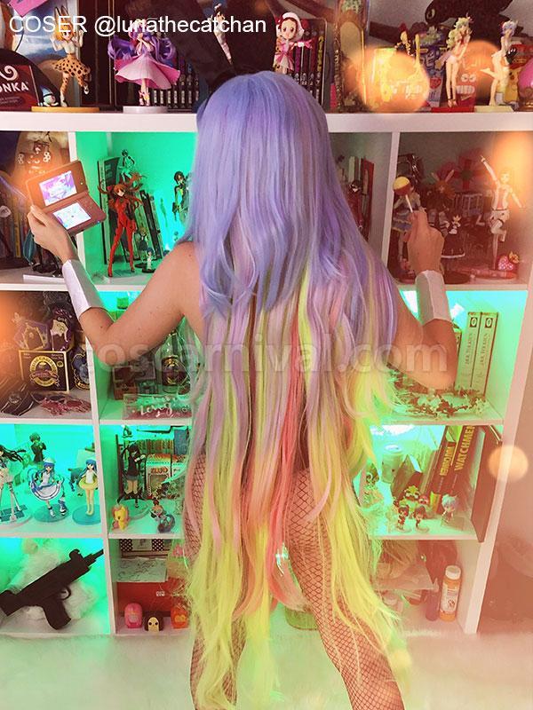 no game no life synthetic wigs 120cm multi color long hair wigs zy131 costumes