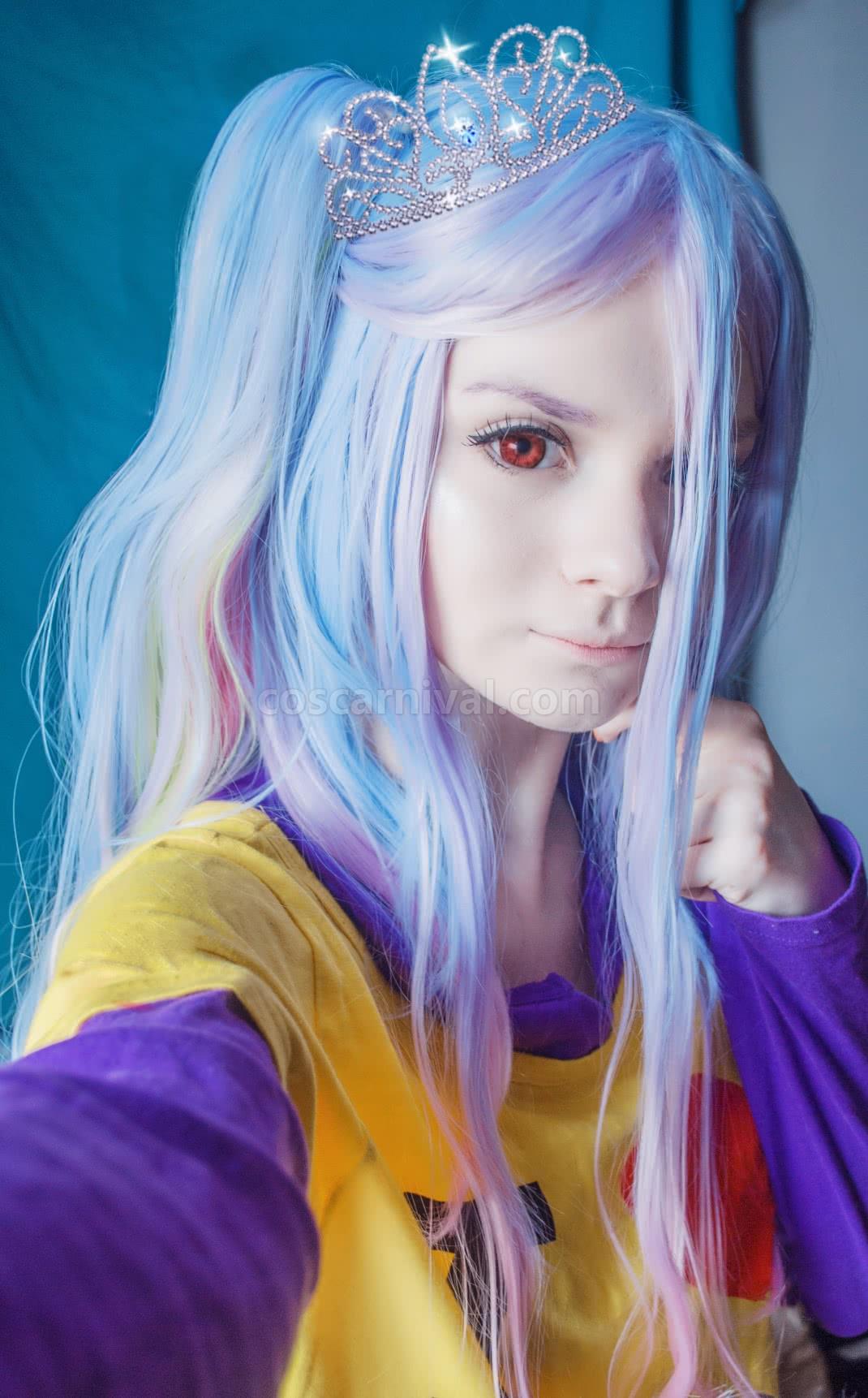 no game no life synthetic wigs 120cm multi color long hair wigs zy131 costumes