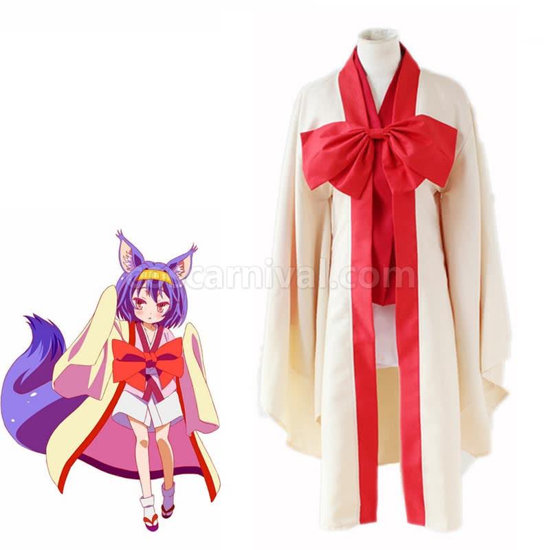 No No Life Izuna Hatsuse kimono Cosplay Costume coscarnival