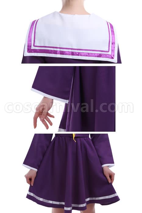No NO Life Shiro Japanese Sailor Suit Cosplay Costume coscarnival