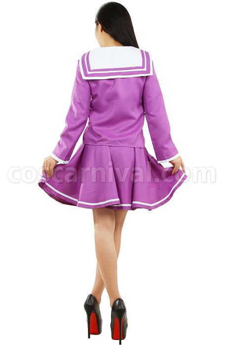 No NO Life Shiro Purple Sailor Cosplay Costume coscarnival