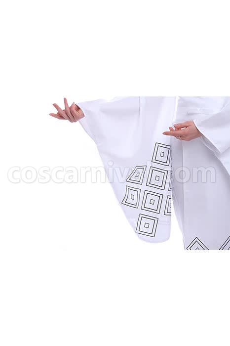 Nurarihyon no Mago White Printed Kimonos Cosplay Costume coscarnival