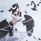 Albedo cosplay costume from Genshin Impact, back view