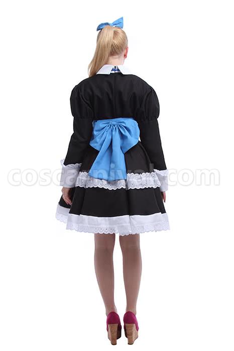 Panty  Stocking With Garterbelt Stockings Black Dress Cosplay Costume coscarnival