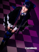 Panty Stocking With Garterbelt Stockings Black Dress Cosplay Costume, detail 2