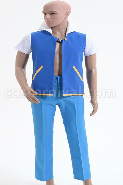 Pokemon Ash Ketchum Cosplay Costume coscarnival