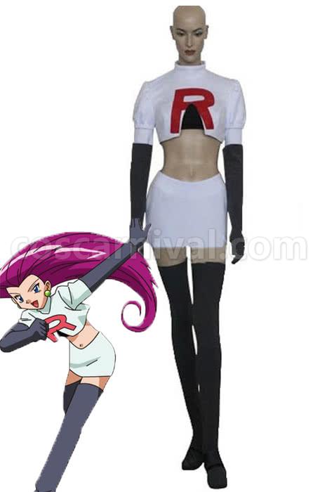 Pokemon Jessie Cosplay Costume coscarnival