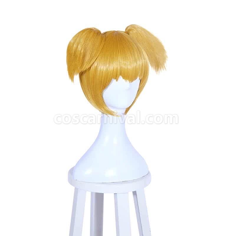 pop team epic popuko wigs yellow short anime costumes
