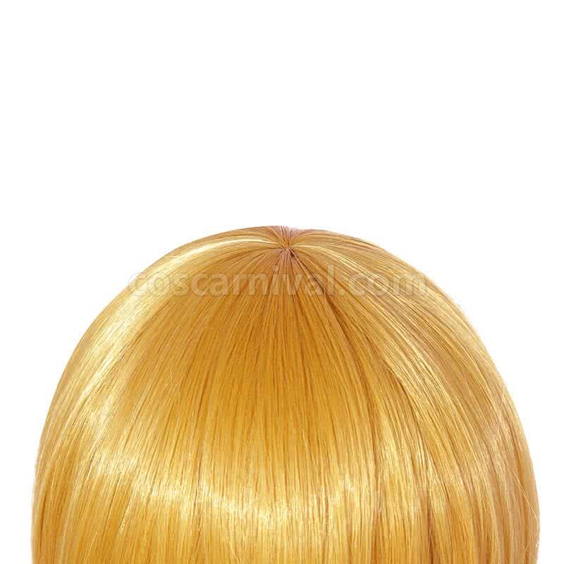 pop team epic popuko wigs yellow short anime costumes