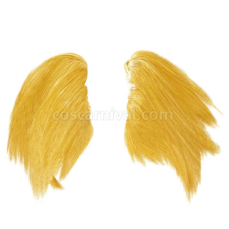 pop team epic popuko wigs yellow short anime costumes