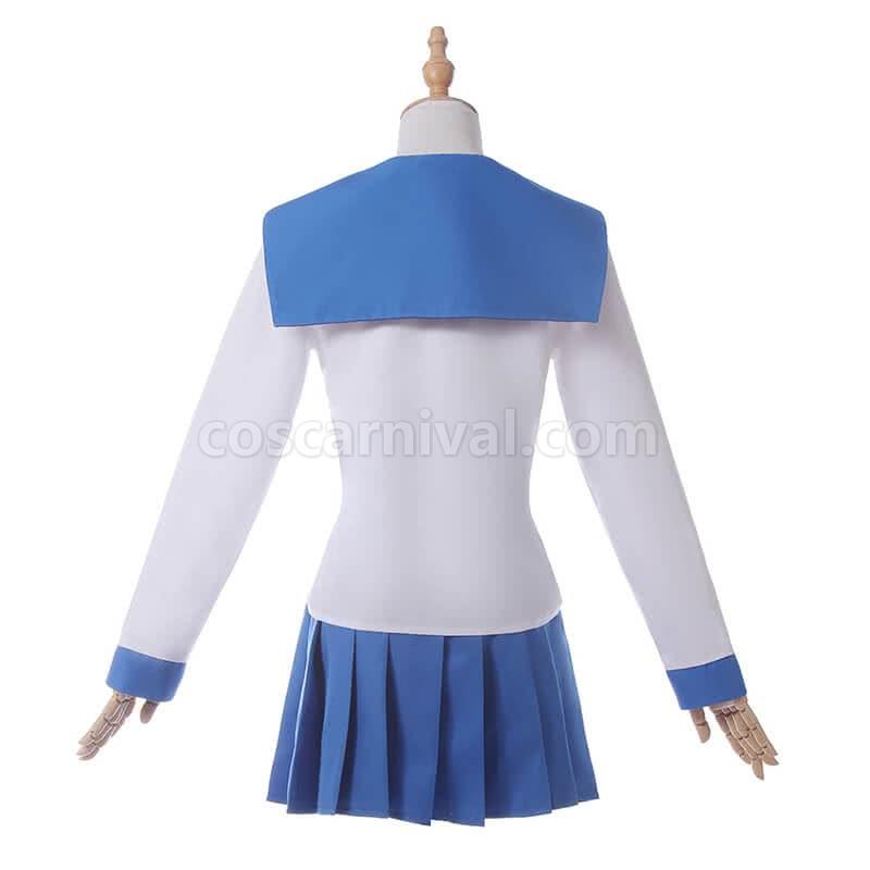 Poputepipikku Pop Team Epic Popuko and Pipimi Blue Uniform Skirt Cosplay Costume coscarnival