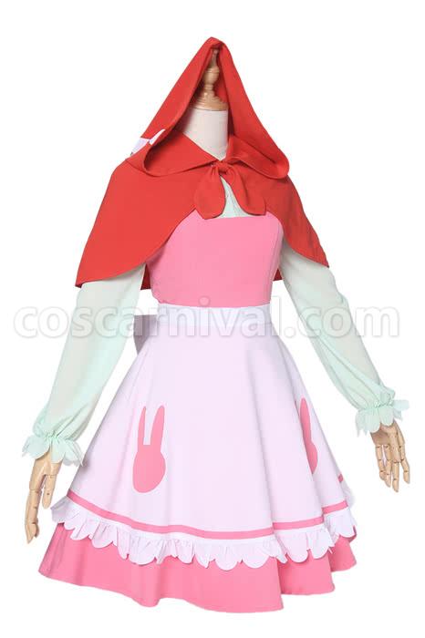 Pre-sale Miss Kobayashi Dragon Maid Kanna Kobayashi Little Red Riding Cosplay Costume coscarnival