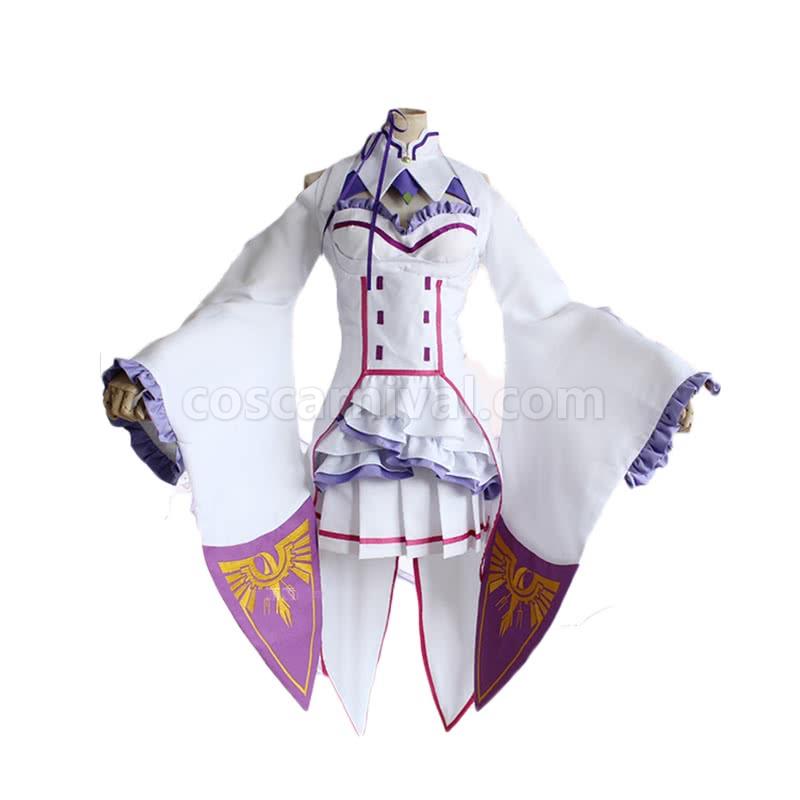Re: Life in a Different World from Zero Emilia Dresses Cosplay Costume coscarnival