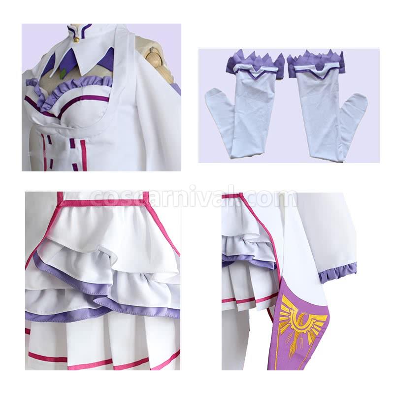 Re: Life in a Different World from Zero Emilia Dresses Cosplay Costume coscarnival